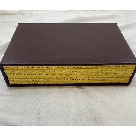 Vintage Nat Geo Lot Jul–Dec 1978 Slipcover | Culture, History, Travel - Picture 1 of 16